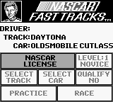 Bill Elliott's NASCAR Fast Tracks screenshot 4 for GameBoy